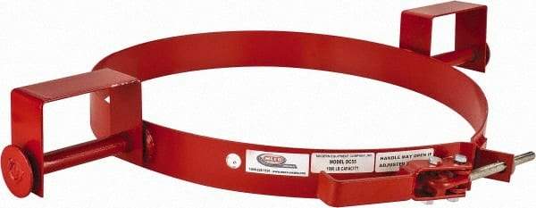 Made in USA - 1,000 Lb Load Capacity, 55 Gal Forklift Drum Caddy - 22-1/2" Diam, For 55 Gal Drums - Exact Tool & Supply