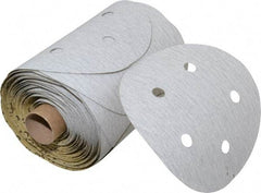 3M - 5" Diam, 120 Grit Silicon Carbide Adhesive PSA Disc - Fine Grade, Gray, A Weighted Backing, Flexible, Use with Random Orbital Sanders - Exact Tool & Supply