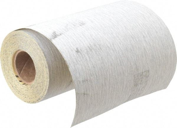 3M - 220 Grit, Silicon Carbide Adhesive Backed Sanding Sheets - Sandpaper Roll, 4-1/2" x 10 Yds., Very Fine Grade, A Weighted Backing - Exact Tool & Supply