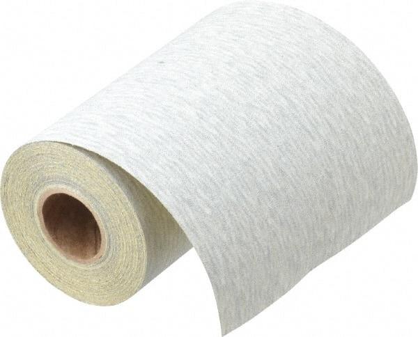 3M - 180 Grit, Silicon Carbide Adhesive Backed Sanding Sheets - Sandpaper Roll, 4-1/2" x 10 Yds., Very Fine Grade, A Weighted Backing - Exact Tool & Supply
