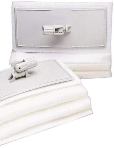 Ability One - 12" Long x 6" Wide x 1" Thick Sponge - Non-Abrasive, White - Exact Tool & Supply