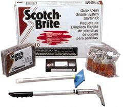 Ability One - Squeegees Frames & Refills; Type: Griddle Cleaner Kit ; Frame Style: Straight ; Color: Blue - Exact Tool & Supply