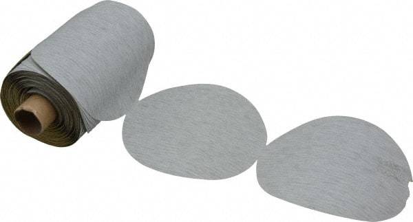 3M - 5" Diam, 280 Grit Silicon Carbide Adhesive PSA Disc - Very Fine Grade, Gray, A Weighted Backing, Flexible, Use with Random Orbital Sanders - Exact Tool & Supply