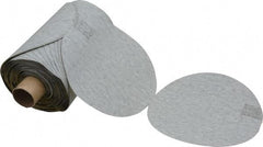 3M - 5" Diam, 320 Grit Silicon Carbide Adhesive PSA Disc - Extra Fine Grade, Gray, A Weighted Backing, Flexible, Use with Random Orbital Sanders - Exact Tool & Supply