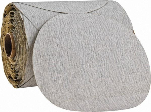 3M - 5" Diam, 180 Grit Silicon Carbide Adhesive PSA Disc - Very Fine Grade, Gray, A Weighted Backing, Flexible, Use with Random Orbital Sanders - Exact Tool & Supply