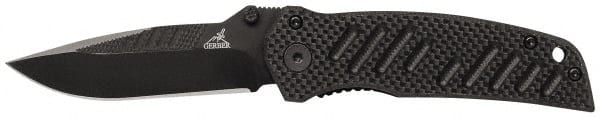 Gerber - 2-51/64" Blade Straight Fine Edge Folding Knife - Exact Tool & Supply