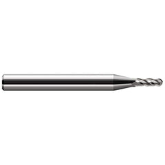 Harvey Tool - 0.105" Diam, 8mm LOC, 2 Flute Solid Carbide Ball End Mill - Exact Tool & Supply