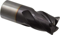 Guhring - 1", 1" LOC, 1" Shank Diam, 3" OAL, 4 Flute, Solid Carbide Square End Mill - Single End, FIREX Finish, Spiral Flute, 35/38° Helix, Centercutting, Right Hand Cut, Right Hand Flute, Series 3113 - Exact Tool & Supply