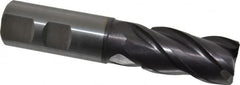 Guhring - 25mm, 45mm LOC, 25mm Shank Diam, 121mm OAL, 4 Flute, Solid Carbide Square End Mill - Exact Tool & Supply