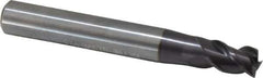 Guhring - 7mm, 8mm LOC, 8mm Shank Diam, 58mm OAL, 3 Flute, Solid Carbide Square End Mill - Single End, FIREX Finish, Spiral Flute, 45° Helix, Centercutting, Right Hand Cut, Right Hand Flute, Series 3540 - Exact Tool & Supply