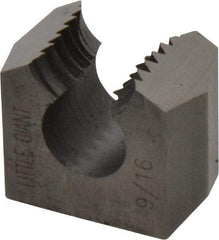 Cle-Line - 9/16-12, Collet #5, Two Piece Adjustable Die - Carbon Steel - Exact Tool & Supply