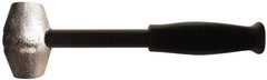 American Hammer - 2 Lb Head Mallet - 10" OAL, 9" Long Steel Handle with Grip - Exact Tool & Supply