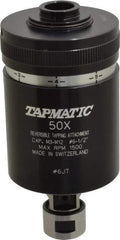 Tapmatic - Model 50X, No. 6 Min Tap Capacity, 1/2 Inch Max Mild Steel Tap Capacity, JT6 Mount Tapping Head - 22100 (J421), 22000 (J422) Compatible, Includes Tap Clamping Wrenches, for Manual Machines - Exact Tool & Supply