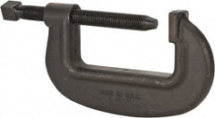 Wilton - Extra Heavy-Duty 8-1/2" Max Opening, 3-5/8" Throat Depth, Forged Steel Standard C-Clamp - 31,250 Lb Capacity, 0" Min Opening, Standard Throat Depth, Cold Drawn Steel Screw - Exact Tool & Supply