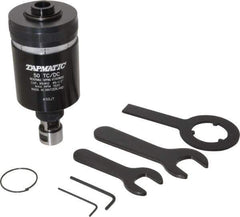 Tapmatic - Model 50TC/DC, No. 6 Min Tap Capacity, 1/2 Inch Max Mild Steel Tap Capacity, JT33 Mount Tapping Head - 22100 (J421), 22000 (J422) Compatible, Includes Tap Clamping Wrenches, for Manual Machines - Exact Tool & Supply