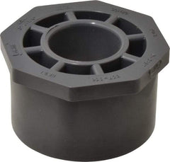 Value Collection - 3 x 1-1/4" PVC Plastic Pipe Reducer Bushing - Schedule 80, Spig x Soc End Connections - Exact Tool & Supply