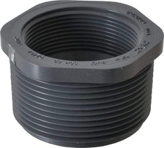 Value Collection - 2-1/2 x 2" PVC Plastic Pipe Reducer Bushing - Schedule 80, MIPT x FIPT End Connections - Exact Tool & Supply