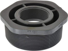 Value Collection - 4 x 2" PVC Plastic Pipe Reducer Bushing - Schedule 80, MIPT x FIPT End Connections - Exact Tool & Supply