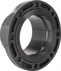 Value Collection - 8" Pipe, 13-1/2" OD, PVC Spigot Pipe Flange - Schedule 80, Gray - Exact Tool & Supply
