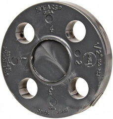 Value Collection - 1/2" Pipe, 3-1/2" OD, PVC Blind Pipe Flange - Schedule 80, Gray - Exact Tool & Supply