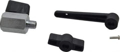 Midwest Control - 1/8" Pipe, Full Port, Brass Miniature Ball Valve - 1 Piece, Inline - Two Way Flow, MNPT x FNPT Ends, Wedge Handle, 450 WOG - Exact Tool & Supply