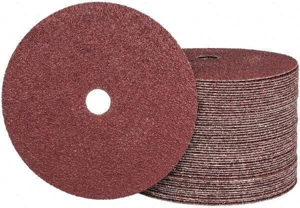 Camel Grinding Wheels - 7" Diam 7/8" Hole 24 Grit Fiber Disc - Very Coarse Grade, Aluminum Oxide, 8,600 Max RPM - Exact Tool & Supply