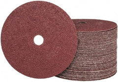 Camel Grinding Wheels - 7" Diam 7/8" Hole 24 Grit Fiber Disc - Very Coarse Grade, Aluminum Oxide, 8,600 Max RPM - Exact Tool & Supply