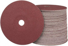 Camel Grinding Wheels - 7" Diam 7/8" Hole 80 Grit Fiber Disc - Medium Grade, Aluminum Oxide, 8,600 Max RPM - Exact Tool & Supply