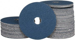 Camel Grinding Wheels - 5" Diam 7/8" Hole 60 Grit Fiber Disc - Medium Grade, Zirconia Alumina, 12,200 Max RPM - Exact Tool & Supply