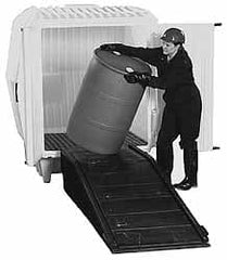 Enpac - 31" Wide x 15-1/2" High, Spill Containment Ramp - Exact Tool & Supply