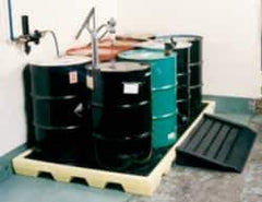 Enpac - 77 Gal Sump, 8,000 Lb Capacity, 8 Drum, Plastic Spill Deck or Pallet - 100" Long x 53-1/4" Wide x 6" High - Exact Tool & Supply