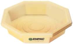 Enpac - 19.5 Gal Sump, 400 Lb Capacity, 1 Drum, Plastic Drum Tray - 7-1/4" High - Exact Tool & Supply