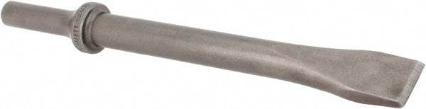 Made in USA - 3/4" Head Width, 6-1/2" OAL, 5/8" Shank Diam, Flat Chisel - Round Drive, Round Shank, Alloy Steel - Exact Tool & Supply