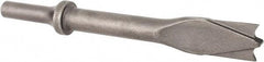 Made in USA - 6" OAL, 5/8" Shank Diam, Panel Cutter Chisel - Round Drive, Round Shank, Alloy Steel - Exact Tool & Supply