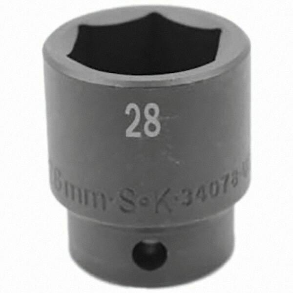SK - Impact Socket - 1/2"DR 28MM IMPACT SOCKET - Exact Tool & Supply