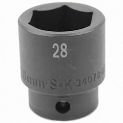 SK - Impact Socket - 1/2"DR 28MM IMPACT SOCKET - Exact Tool & Supply