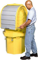 UltraTech - 70 Gal Sump, 800 Lb Capacity, 1 Drum, Polyethylene Spill Deck or Pallet - 34" Long x 34" Wide x 42" High, Liftable Fork, Drain Included, Low Profile, 1 Tank Drum Configuration - Exact Tool & Supply
