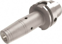 Seco - 5/8" Hole Diam, HSK100A Taper Shank Shrink Fit Tool Holder & Adapter - 8.267" Projection, 1.062" Nose Diam, 1.54" Clamping Depth, 38,000 RPM, Through Coolant - Exact Tool & Supply