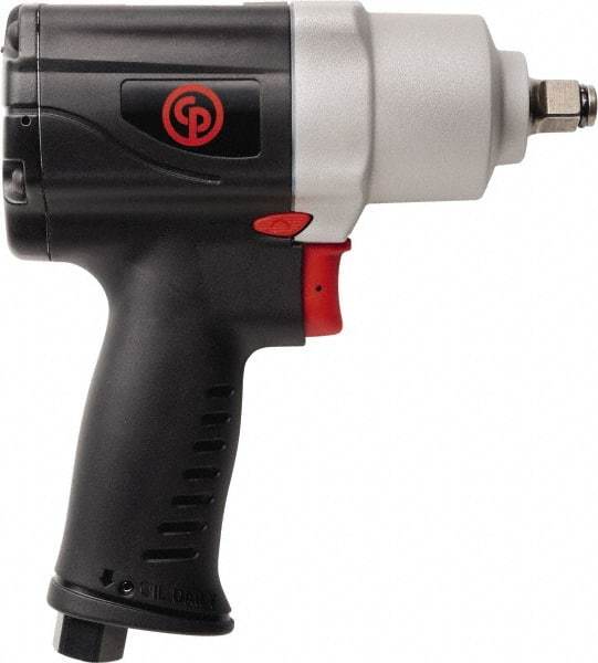 Chicago Pneumatic - 1/2" Drive, 990 RPM, 450 Ft/Lb Torque Impact Wrench - Pistol Grip Handle, 1,700 IPM, 20 CFM, 90 psi, 1/4" NPT Inlet - Exact Tool & Supply