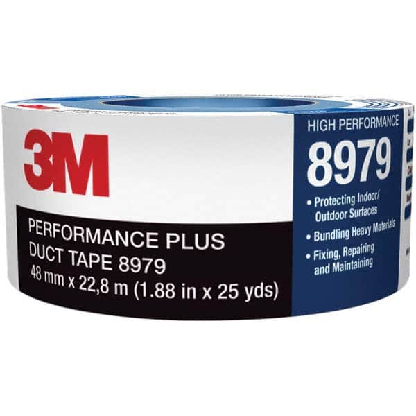 3M - 60 Yd x 29" x 12.1 mil Black Polyethylene Cloth Duct Tape - Exact Tool & Supply