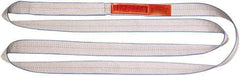 Lift-All - 3' Long x 3" Wide, 8,600 Lb Vertical Capacity, 1 Ply, Polyester Web Sling - 6,900 Lb Choker Capacity - Exact Tool & Supply