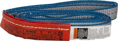 Lift-All - 8' Long x 1" Wide, 1,600 Lb Vertical Capacity, 1 Ply, Polyester Web Sling - 1,250 Lb Choker Capacity - Exact Tool & Supply