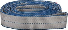 Lift-All - 8' Long x 2" Wide, 6,400 Lb Vertical Capacity, 2 Ply, Polyester Web Sling - 5,000 Lb Choker Capacity - Exact Tool & Supply
