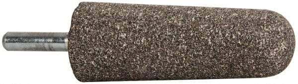 Tru-Maxx - 1" Head Diam x 2-3/4" Thickness, A3, Tree End, Aluminum Oxide Mounted Point - Medium Grade, 60 Grit, 15,530 RPM - Exact Tool & Supply