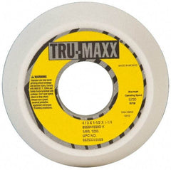 Tru-Maxx - 4" Diam, 1-1/4" Hole Size, 1-1/2" Overall Thickness, 80 Grit, Type 11 Tool & Cutter Grinding Wheel - Medium Grade, Aluminum Oxide, K Hardness, 5,730 RPM - Exact Tool & Supply