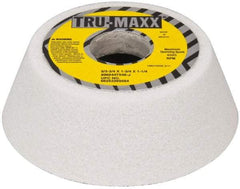 Tru-Maxx - 5" Diam, 1-3/4" Hole Size, 1-3/4" Overall Thickness, 46 Grit, Type 11 Tool & Cutter Grinding Wheel - Coarse Grade, Aluminum Oxide, J Hardness, 4,585 RPM - Exact Tool & Supply