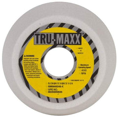 Tru-Maxx - 5" Diam, 1-3/4" Hole Size, 1-3/4" Overall Thickness, 46 Grit, Type 11 Tool & Cutter Grinding Wheel - Coarse Grade, Aluminum Oxide, K Hardness, 4,585 RPM - Exact Tool & Supply