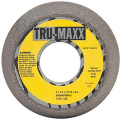 Tru-Maxx - 4" Diam, 1-1/4" Hole Size, 1-1/2" Overall Thickness, 60 Grit, Type 11 Tool & Cutter Grinding Wheel - Medium Grade, Aluminum Oxide, J Hardness, 5,730 RPM - Exact Tool & Supply
