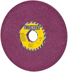 Tru-Maxx - 8" Diam x 1-1/4" Hole x 1/2" Thick, H Hardness, 46 Grit Surface Grinding Wheel - Aluminum Oxide, Type 1, Coarse Grade, 3,105 Max RPM, No Recess - Exact Tool & Supply
