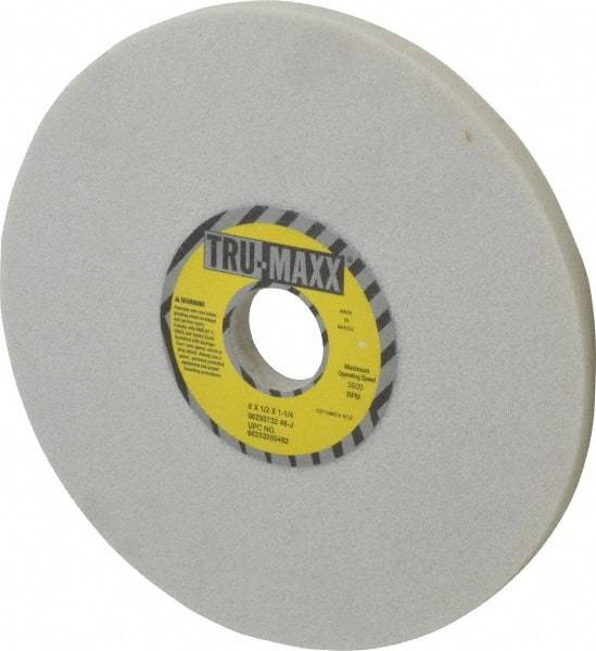 Tru-Maxx - 7" Diam x 1-1/4" Hole x 1/4" Thick, K Hardness, 60 Grit Surface Grinding Wheel - Aluminum Oxide, Type 1, Medium Grade, 3,600 Max RPM, No Recess - Exact Tool & Supply